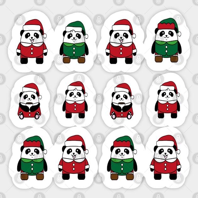 Christmas panda Sticker by BRIJLA